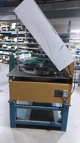 32" Rolap #BM-32, single sided lapping machine, 3 ring, serrated cast iron plate, 208 V., 1-Phase, 1.5 HP - Image 3