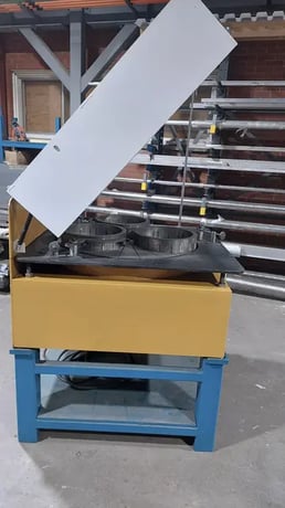 32" Rolap #BM-32, single sided lapping machine, 3 ring, serrated cast iron plate, 208 V., 1-Phase, 1.5 HP - Image 5