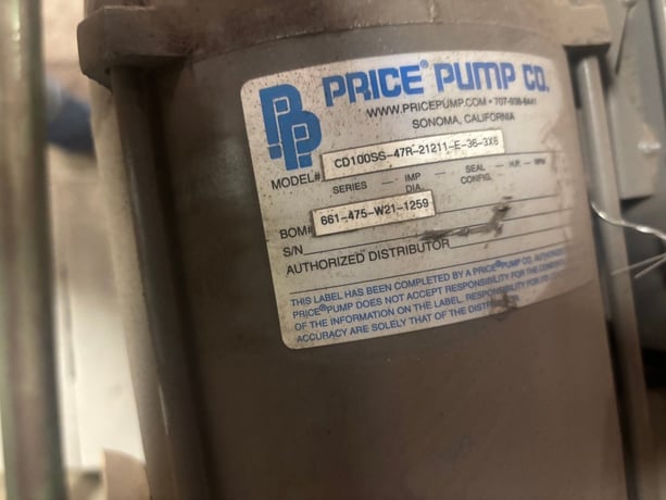 2 HP 3600 RPM Baldor, Frame 145TC, 230/460 Volts - Image 2
