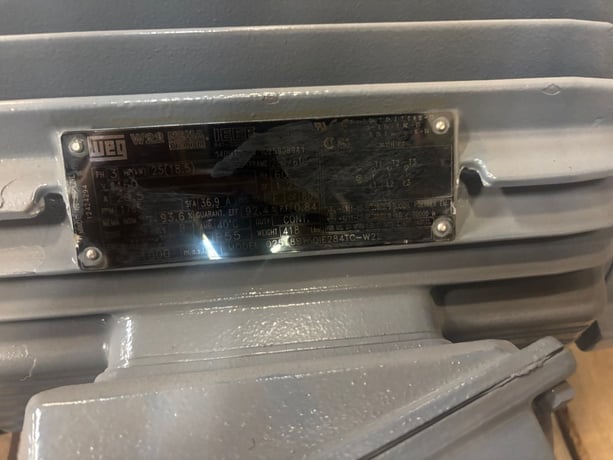 25 HP RPM Weg, Frame 284/6TC, 460 Volts, 3ph, IEEE 841 rated - refurbished - Image 2