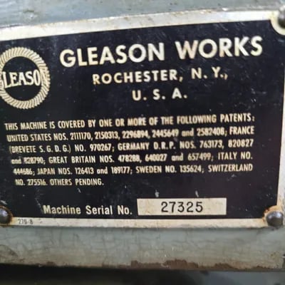 Gleason #4, Universal Gear Tester, 6.75" max. gear diameter, 0°-180° angular range, 800 RPM spindle - Image 7