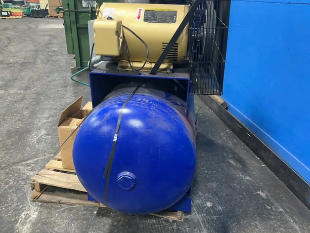 15 HP Quincy #2153DS12HCA46, QT-15 Horizontal Compressor, 51 CFM, 175 PSIG, 120 gallon Tank, 460 V., 2020 - Image 5