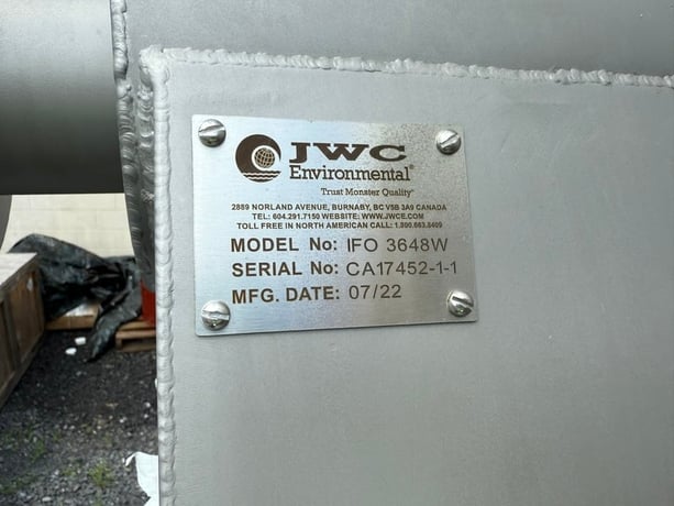 JWC Environmental #IFO-3648W, Drum Trommel Screen, 18" drum diameter, 55-4000 GPM, 2022 - Image 5