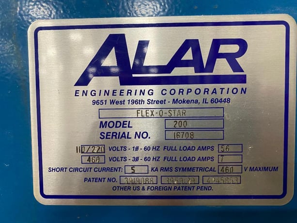Alar #Flex-O-Star-200, Batch Dewatering Filter System, 3.1 sq.ft. filter area, 12" diameter x 12" face filter - Image 3