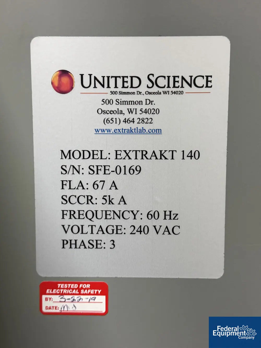 ExtraktLAB #140, CO2 Extraction System - Image 3