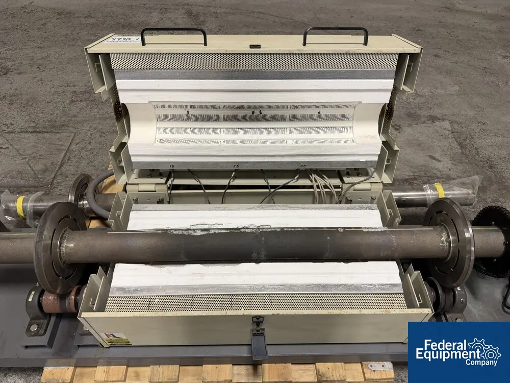 3" x 72" Lindberg #HTF5534C, Rotary Tube Calciner, 309 Stainless Steel, 1200°C, spare tube - Image 7
