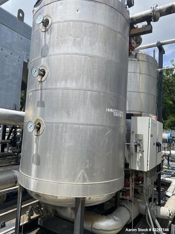 Industrial Piping, Dual Regenerative Gas Dryer Skid, 500 Gallon, 304 Stainless Steel, NB Stamped, skid mount - Image 1