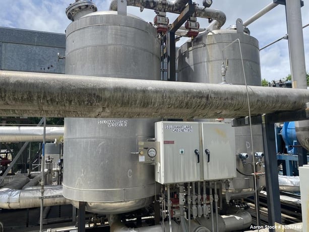 Industrial Piping, Dual Regenerative Gas Dryer Skid, 500 Gallon, 304 Stainless Steel, NB Stamped, skid mount - Image 2