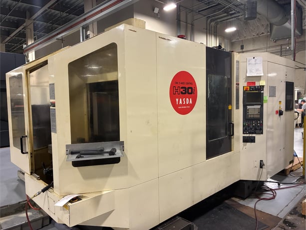 Yasda #H30i, CNC horizontal machining center, 60 automatic tool changer, 25.6" X, 22.1" Y, 22.1" Z, 12000 - Image 2