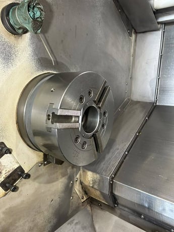Okuma #Crown-769S-L1420/650, CNC turning center, 28.4" swing, 12" chuck, 3-jaw, 2.9" bar, 14.17" dia., 25.59" - Image 7