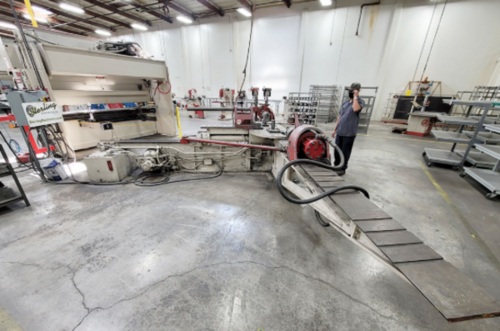 Hufford #A-10, stretch wrap forming machine, 17.5 ton, 30" x 65" table, 35.5" table height - Image 2