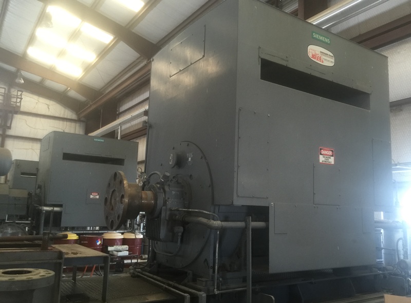5000 HP 1200 RPM Siemens, Frame 1124, weather protected enclosure type 2, SB, used, 4160 Volts, CG2 - Image 1