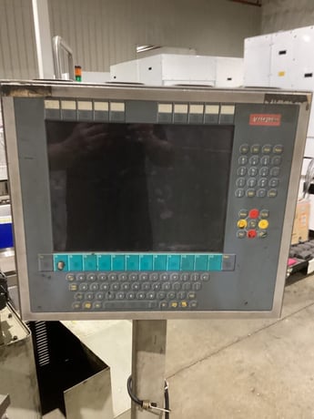 130 Ton, Accurpress #713010, CNC hydraulic press brake, 10' overall, 1998 - Image 4
