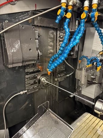 Tsugami #SS32, CNC swiss lathe, 1.25" capacity, 7-Axis, 12' Edge Patriot 338 barfeed, Fanuc 31i-B, LNS chip - Image 7