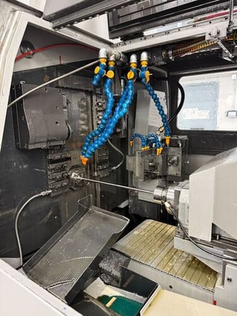 Tsugami #SS32, CNC swiss lathe, 1.25" capacity, 7-Axis, 12' Edge Patriot 338 barfeed, Fanuc 31i-B, LNS chip - Image 8