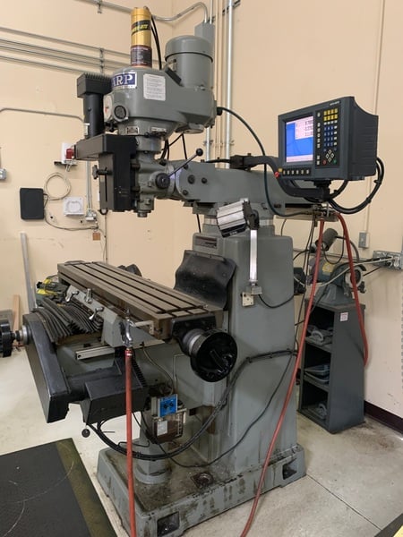 Sharp #TMV, CNC vertical mill, 10" x50" tbl., 3 HP, 35" X, 16.3" Y, R-8, Acu-Rite MillPwr 3-Axis Control - Image 7