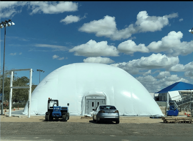 120' x 60' x 28' Arizon Building Systems Air Dome (Permanent Structure) - 7200 sqft. 60' x 120' - 28' - Image 6