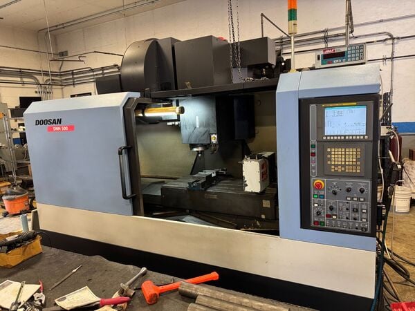 Daewoo Doosan #DNM-500, CNC vertical machining center, 30 automatic tool changer, 40.1" X, 21.2" Y, 20" Z - Image 1
