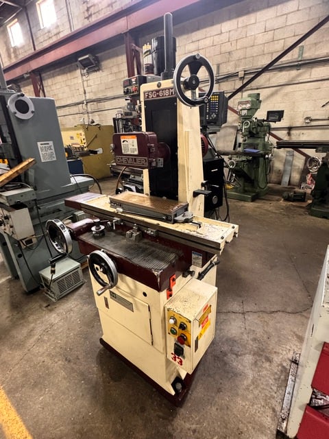 6" x 18" Chevalier #FSG-618M, Manual Surface Grinder, 19" X, 7" Y, 8" grinding wheel diameter, 1.25" bore, 3 - Image 2