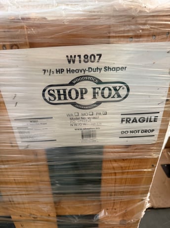 Shop Fox #W1807, 7.5 HP Shaper, heavy duty spindle shaper, industrial table, New In Crate (NIC)/New Old Stock - Image 2