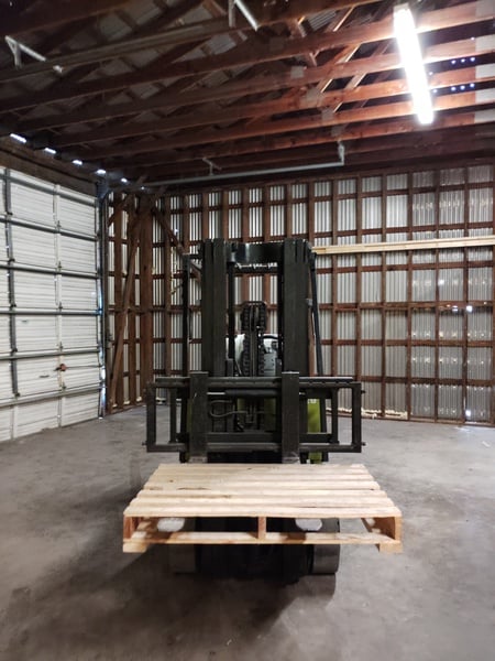 4000 lb. Clark #CGC20, Forklift, LP, 3 stage mast, cushion tire, 1998 - Image 4