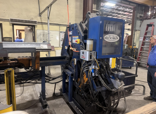 6" x 6" x 5/8" Ocean Clipper, Angle Line, Siemens 840Di Control, conveyor, 2015 - Image 8