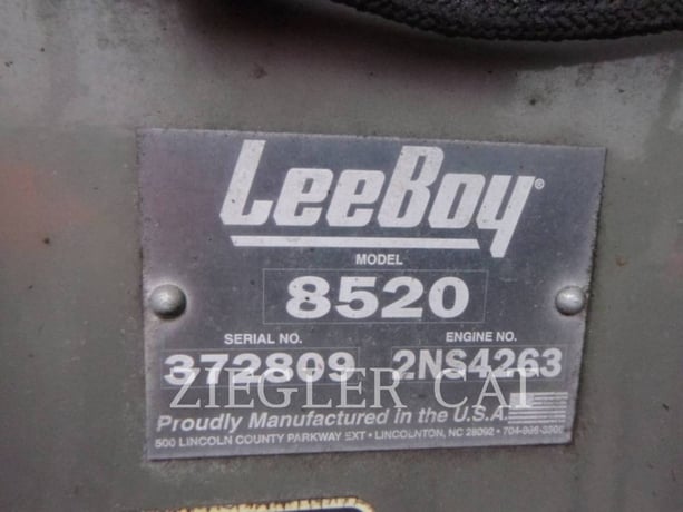 Lee-Boy 8520C, Asphalt Paver, 1436 hours, S/N: 372809, 2023 - Image 6