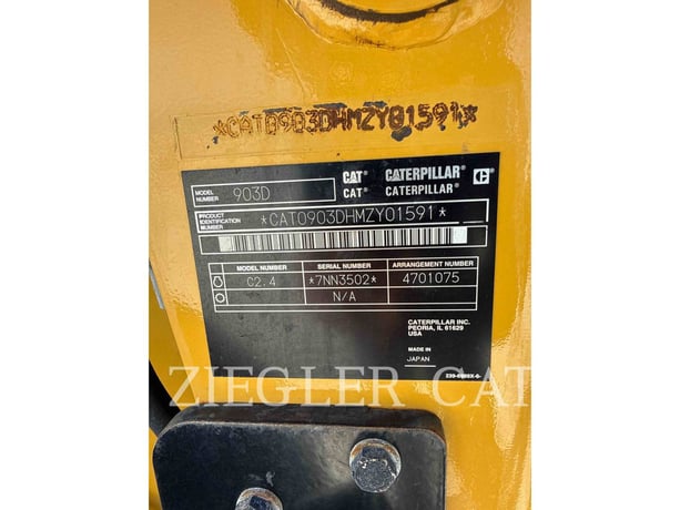 Cat 903D, Wheel Loader, 1592 hours, S/N: MZY01591, 2022 - Image 6