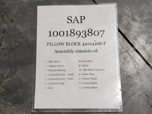SAP #42014168-F, Pillow Block Assembly, new surplus - Image 2