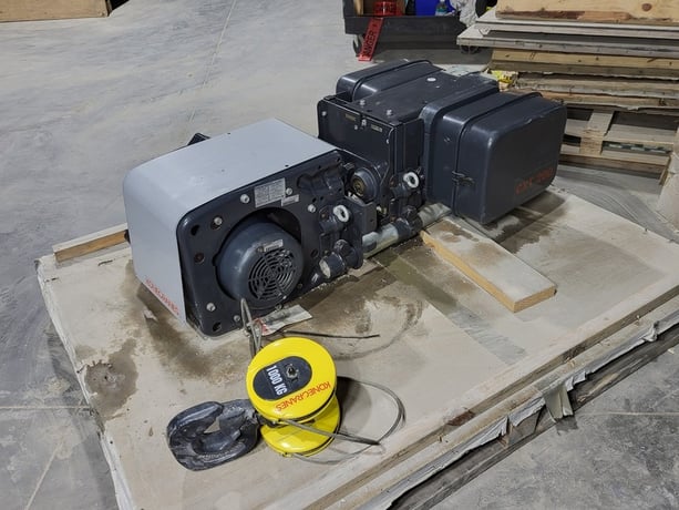 1 Ton, Konecranes #CXT-200, Wire Rope Hoist w/ spare parts - Image 4