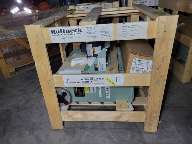 Thermon #AH-16A-C1B1-A1-1A-D, 60 KW Horizontal Heater Unit, 2021, new surplus - Image 3