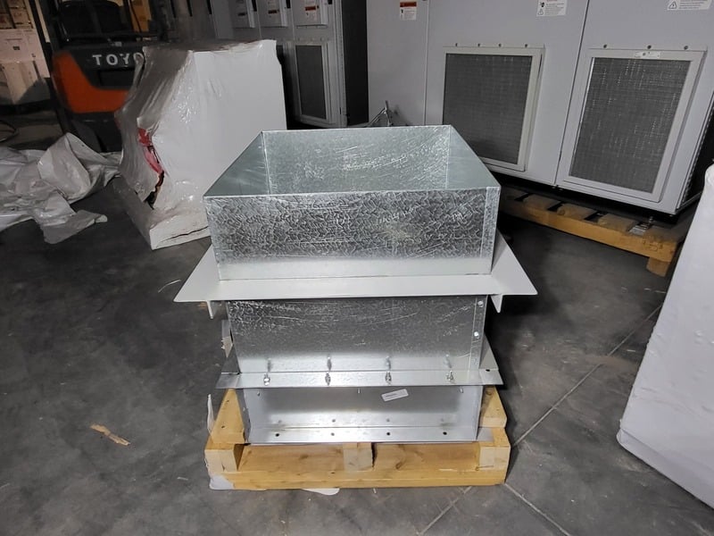 Greenheck #HPR-12024X24, 24" x 24" Backdraft Damper w/ Exhaust Hood & Bird Screen, new surplus - Image 8