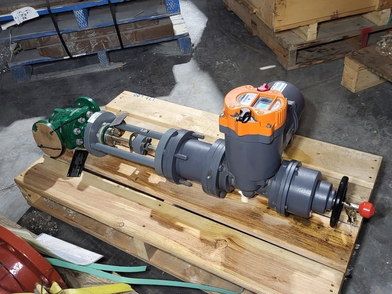 Fisher #Type-ES, 1-1/2" Class 150 Control Valve w/ Actuator, new surplus - Image 3