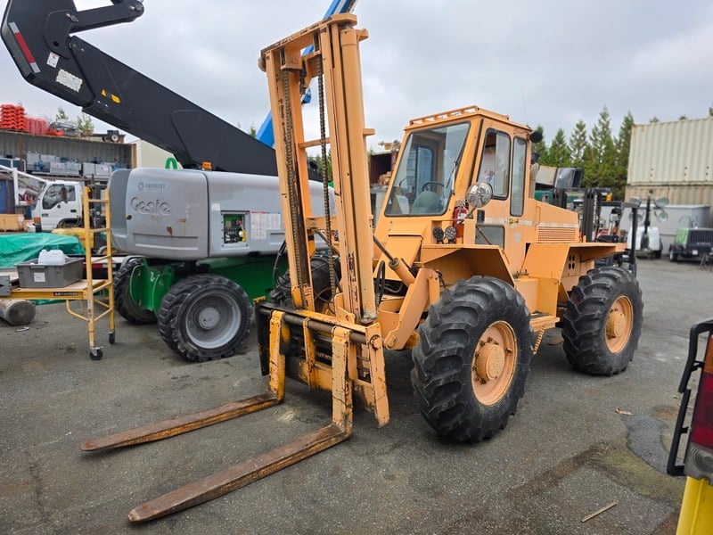 12,000 lb. Liftking #12P44, construction forklift, diesel, 144" lift, 2-stage mast, pneumatic tires - Image 1