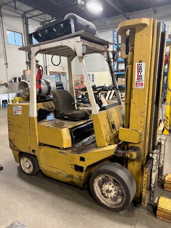 8,000 lb. TCM #FCG36N5, forklift, LPG, 189" lift, 3-stage mast, cushion tires, 7,895 hours, 1984 - Image 1