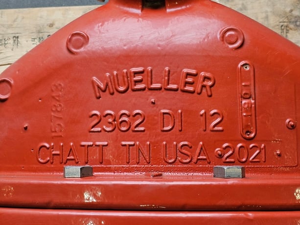 Mueller #A-2362, 12" MJ x FL Resilient Wedge Gate Valve - Image 2
