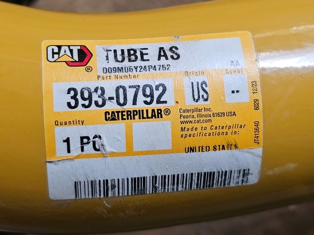 Caterpillar #393-0792, 72.9mm ID Hydraulic Lines Tube, new surplus - Image 2