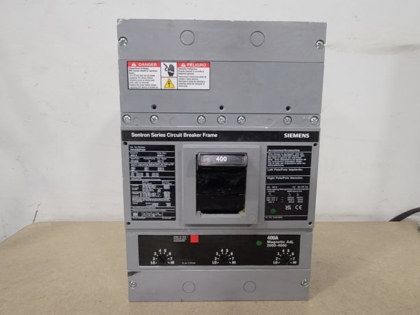 400 Amps, Siemens #HHJD63F400, 3 Pole, 600 Volts Molded Case Circuit Breaker w/ Trip Unit - Image 1