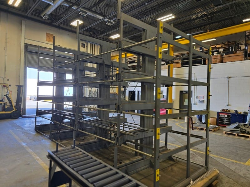 Steel Storage Systems #5T-4G-30X75R-24, Double-Sided Roll-Out Cantilever Rack - 24' Storage Length - 5,300 LB - Image 9