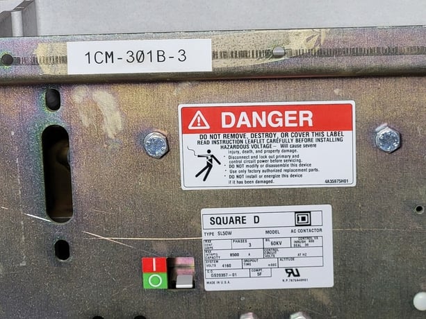 Square D #MG44D, ISO-Flex 4160 Volts Medium Voltage MCC w/ 1x SL50W430 & 3x SL50W Vacuum Contactors, 2002 - Image 8