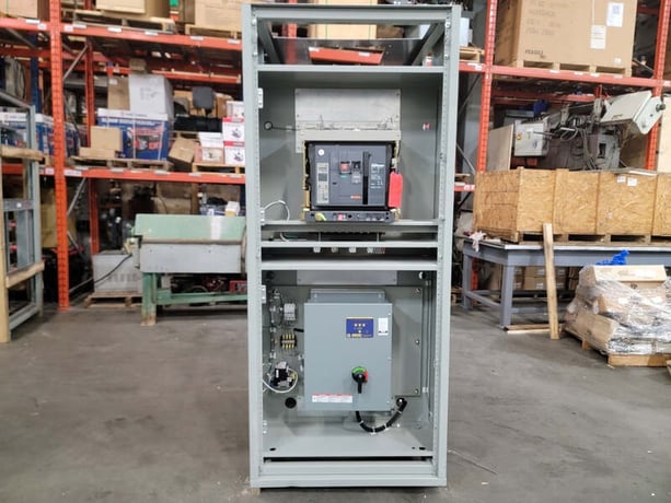Square D #NW32H1, Low-Voltage Switchgear Feeder Section w/ 3200 Amps Masterpact Breaker & SurgeLogic SPD - Image 1