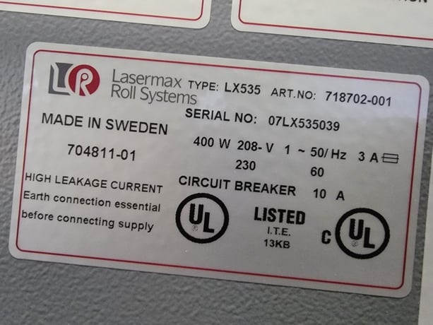 Lasermax Roll Systems #LX535, Slit Merge w/ LX561 Cutter & LX566 Stacker, Roll-to-Sheet Finishing Line - Image 2
