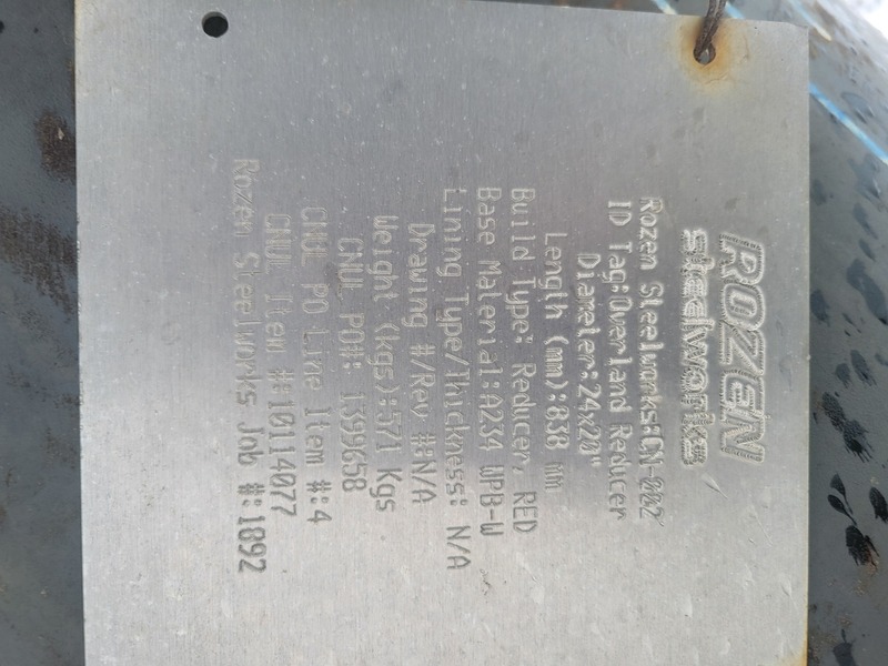 24" X20" Flanged Pipe Reducer - Image 2