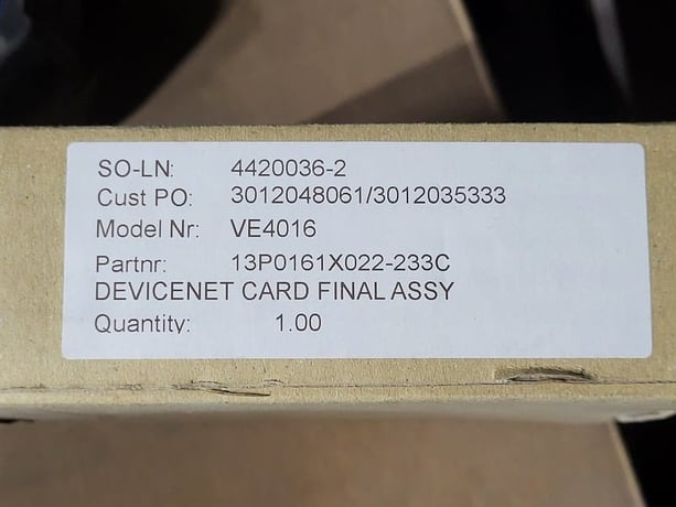 Emerson #VE4016, Communication Interface Card, 2021, new surplus - Image 3