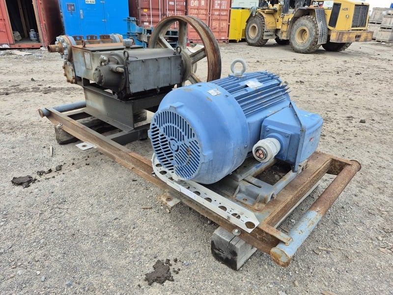 Aplex #SC-170L, Triplex 230 HP Plunger Pump w/ motor, 2005 - Image 7