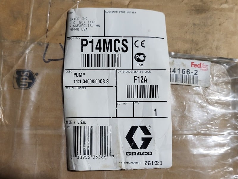 Graco #P14MCS, Air-Powered Pump Package Check-Mate, new surplus - Image 2
