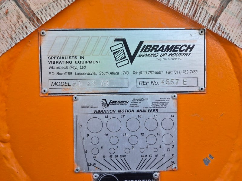 36" x 16' Vibramech #H1-48-09, Single Deck Horizontal Vibrating Screen w/ 2 x 3 kW Motors - Image 2