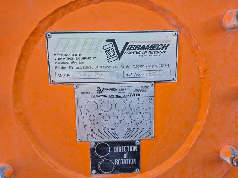 36" x 16' Vibramech #H1-48-09, Single Deck Horizontal Vibrating Screen w/ 2x3 kW Motors - Image 2