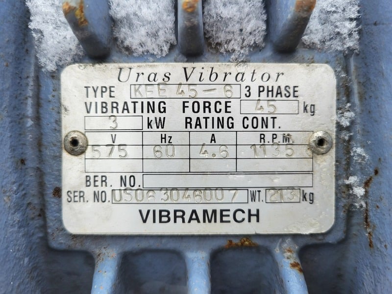 36" x 16' Vibramech #H1-48-09, Single Deck Horizontal Vibrating Screen w/ 2x3 kW Motors - Image 8