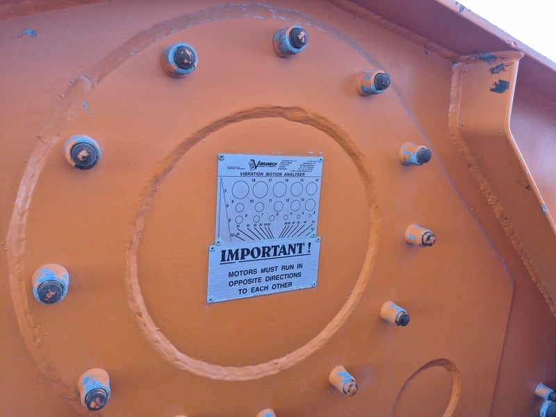 36" x 16' Vibramech #H1-48-09, Single Deck Horizontal Vibrating Screen w/ 2x3 kW Motors - Image 10